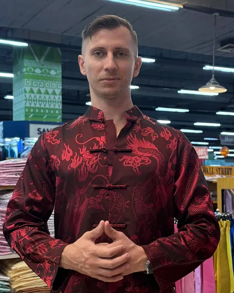 Valery, standing in a Cebu shop